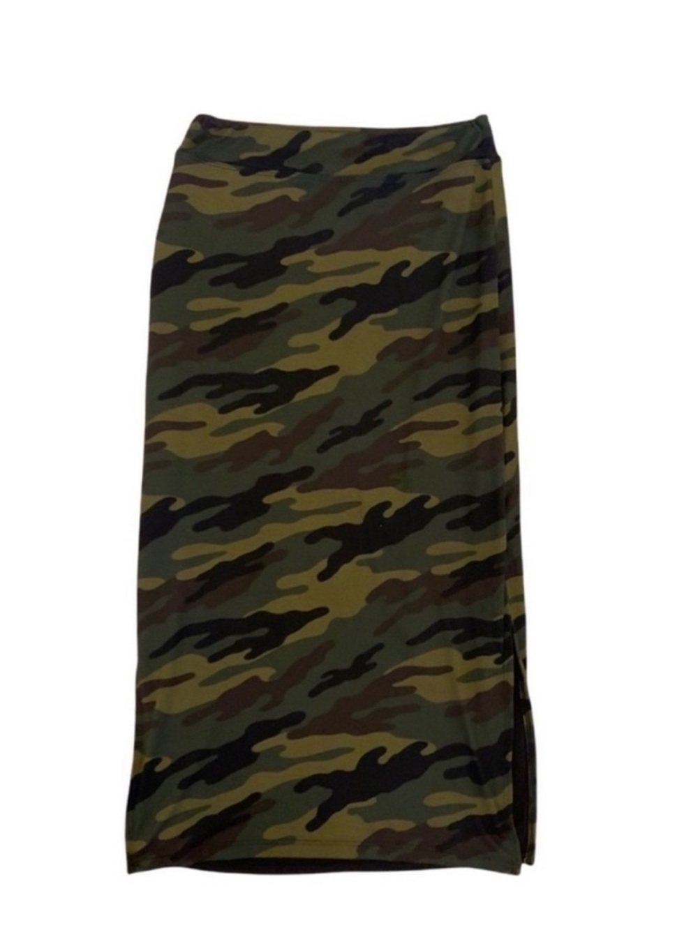 Sundry Evereve Siene Camo Midi Skirt Size Small